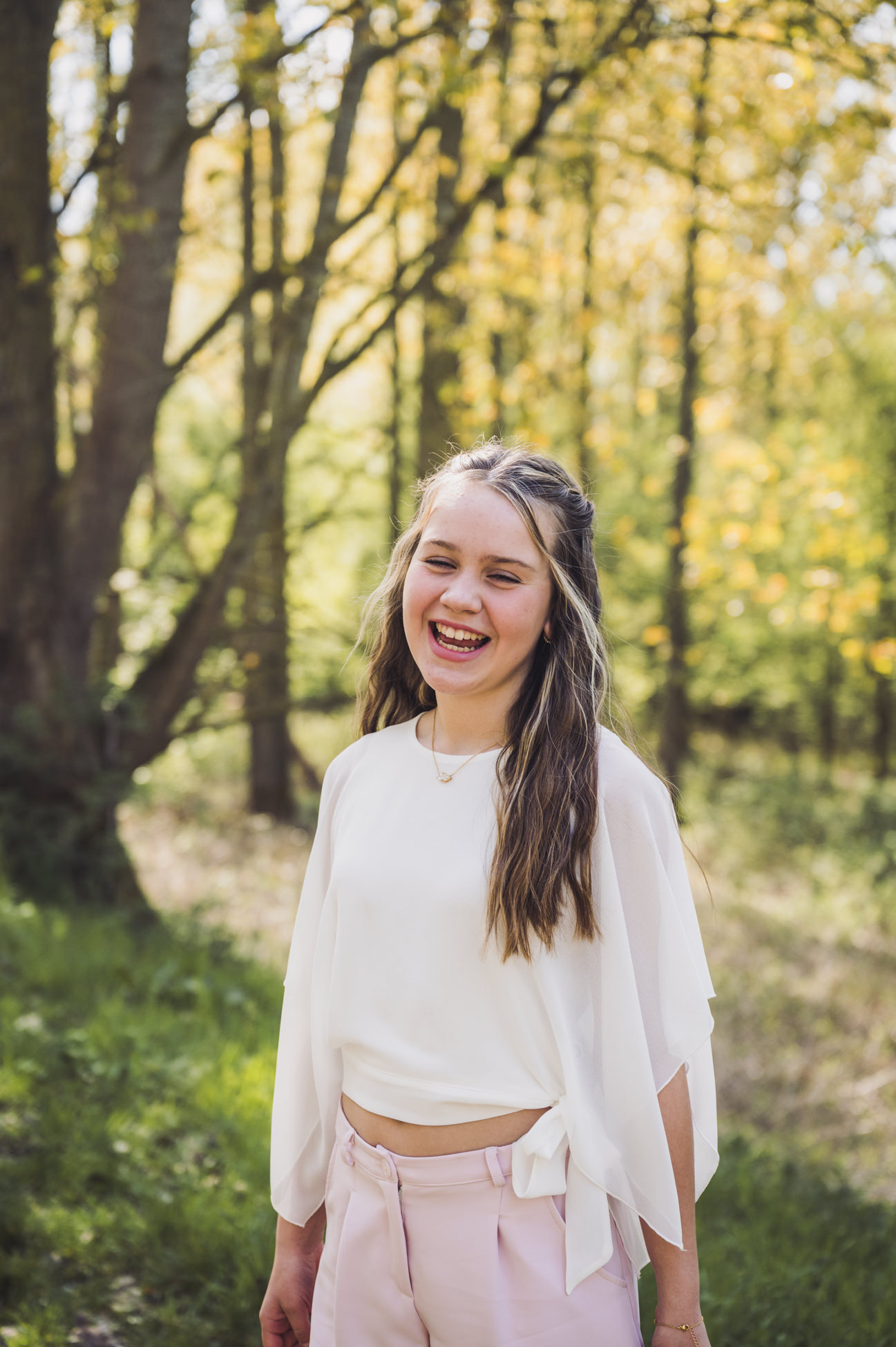 Communie en lentefeest fotografie in de natuur Dendermonde Oost-Vlaanderen