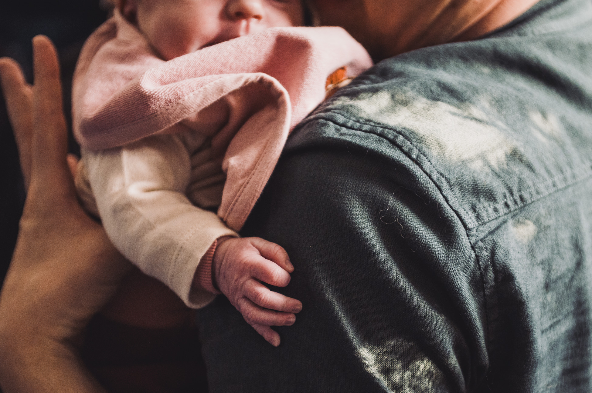 detail baby hand