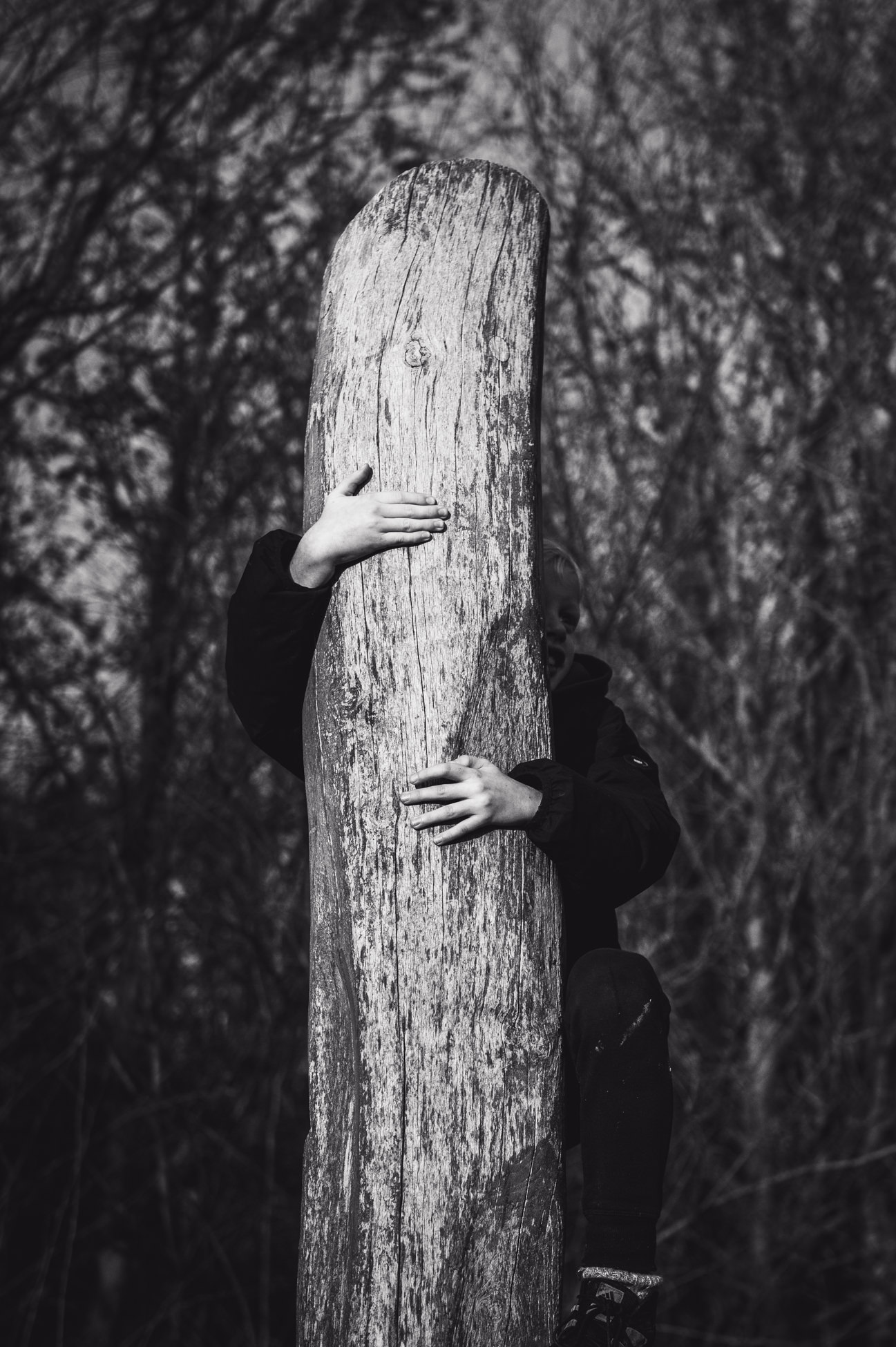 Detail bomen klimmen