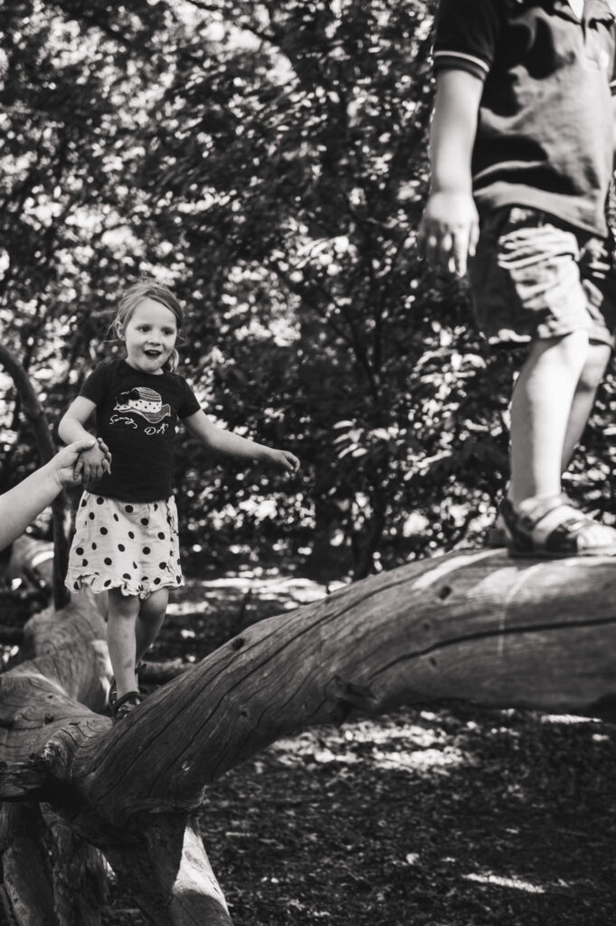Samen spelen in het bos